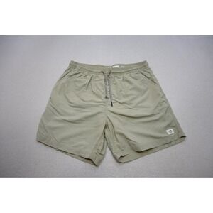 Katin Swim Trunks Mens XL Beige Athletic Nylon Mesh Lined Board Shorts